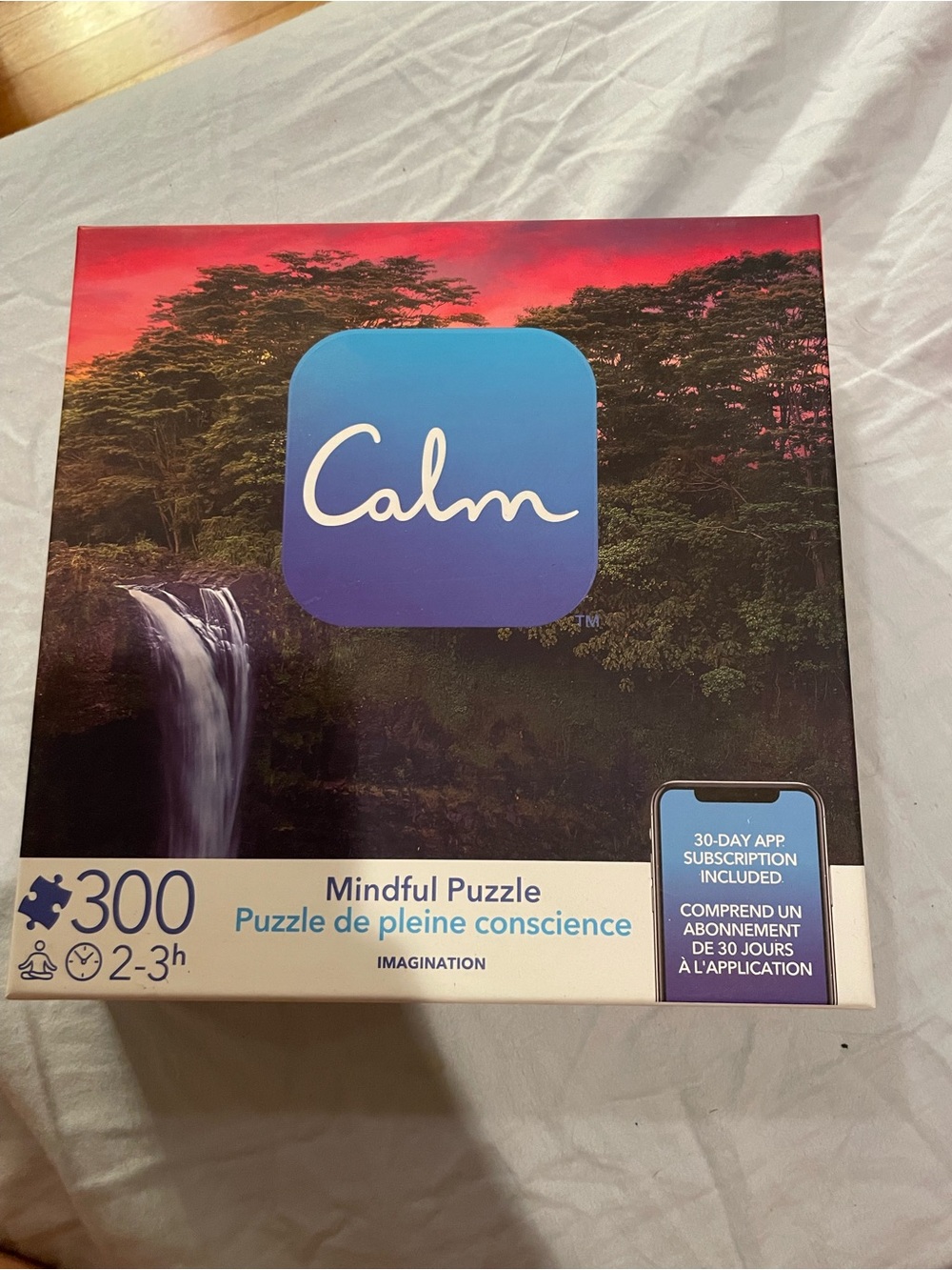 Mindful x Calm Puzzle - Forest Waterfall Scene New in plastic